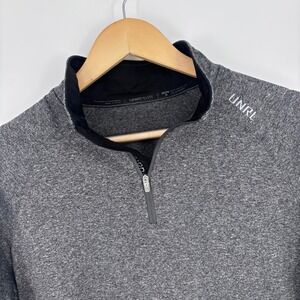 UNRL Elite 1/4 Zip Pullover‎ Mens S Gray Performance Golf Corp. Embroidery